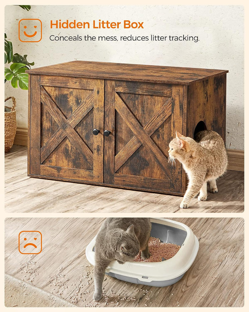 Cat Litter Box Enclosure, End Table, 31.5 x 20.9 x 19.7 Inches