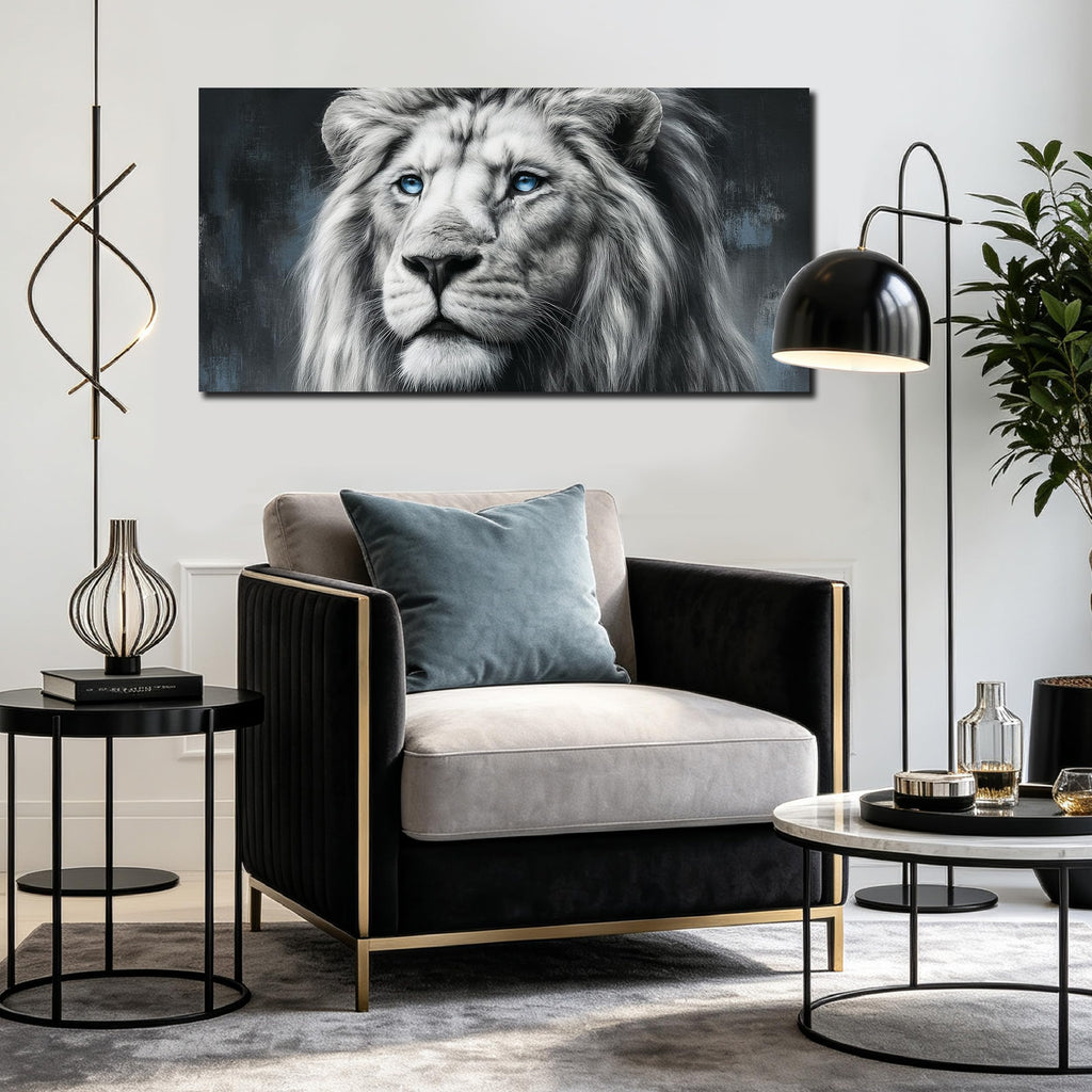 Lion Canvas Print Picture Striking Wildlife Wall Art