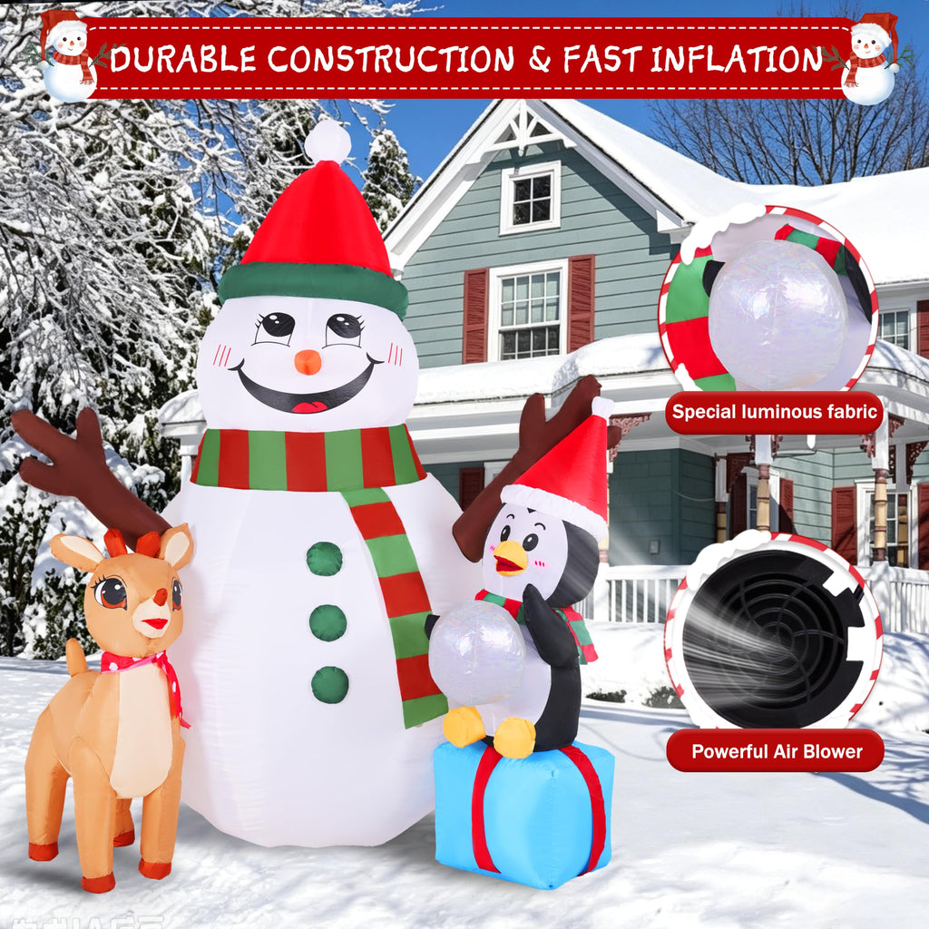 6.1FT Christmas Snowman Inflatables Decoration