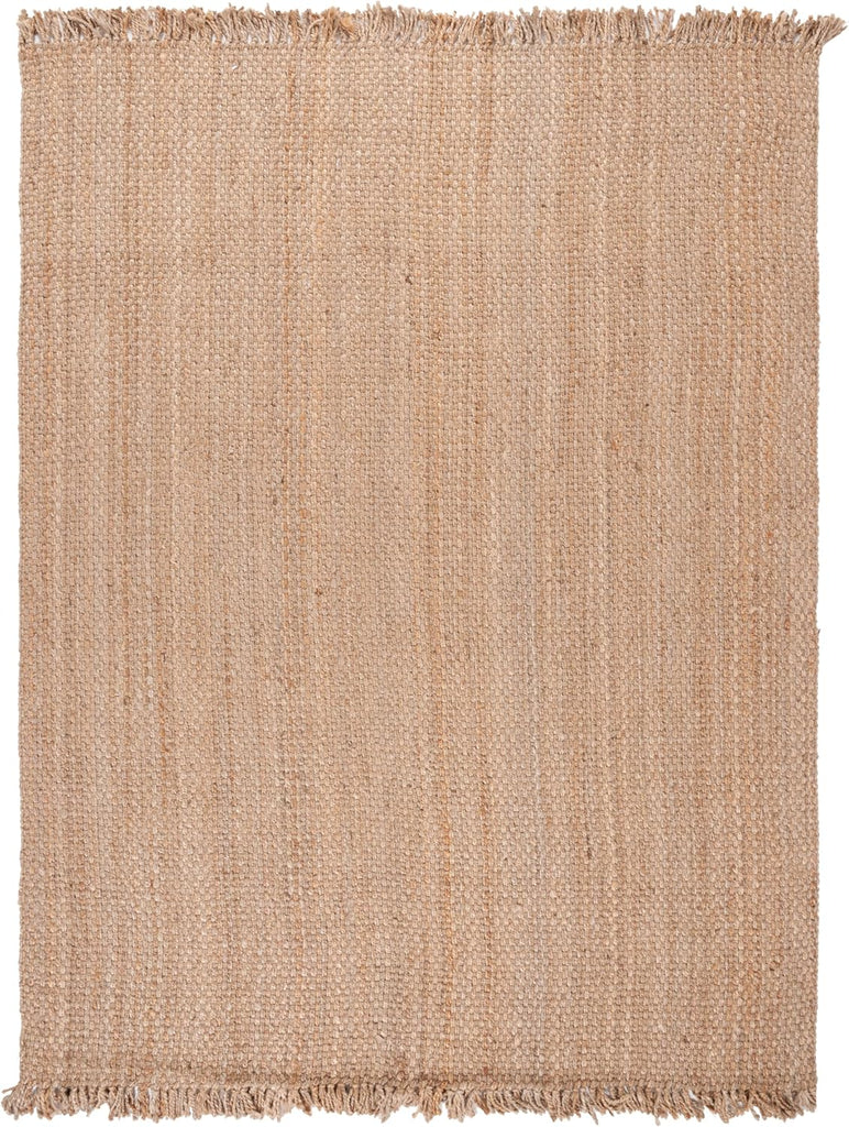 Area Rug 8x10 - Natural Fiber Collection - Large - Natural, Handmade Jute, Tassel Design, Ideal , Dining Space