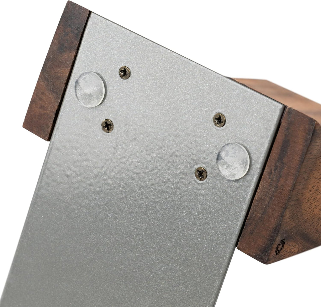 Bookends for Heavy Books - Walnut Wood Book Ends for Shelves - Heavy Duty Bookends to Hold Books - Decorative Book