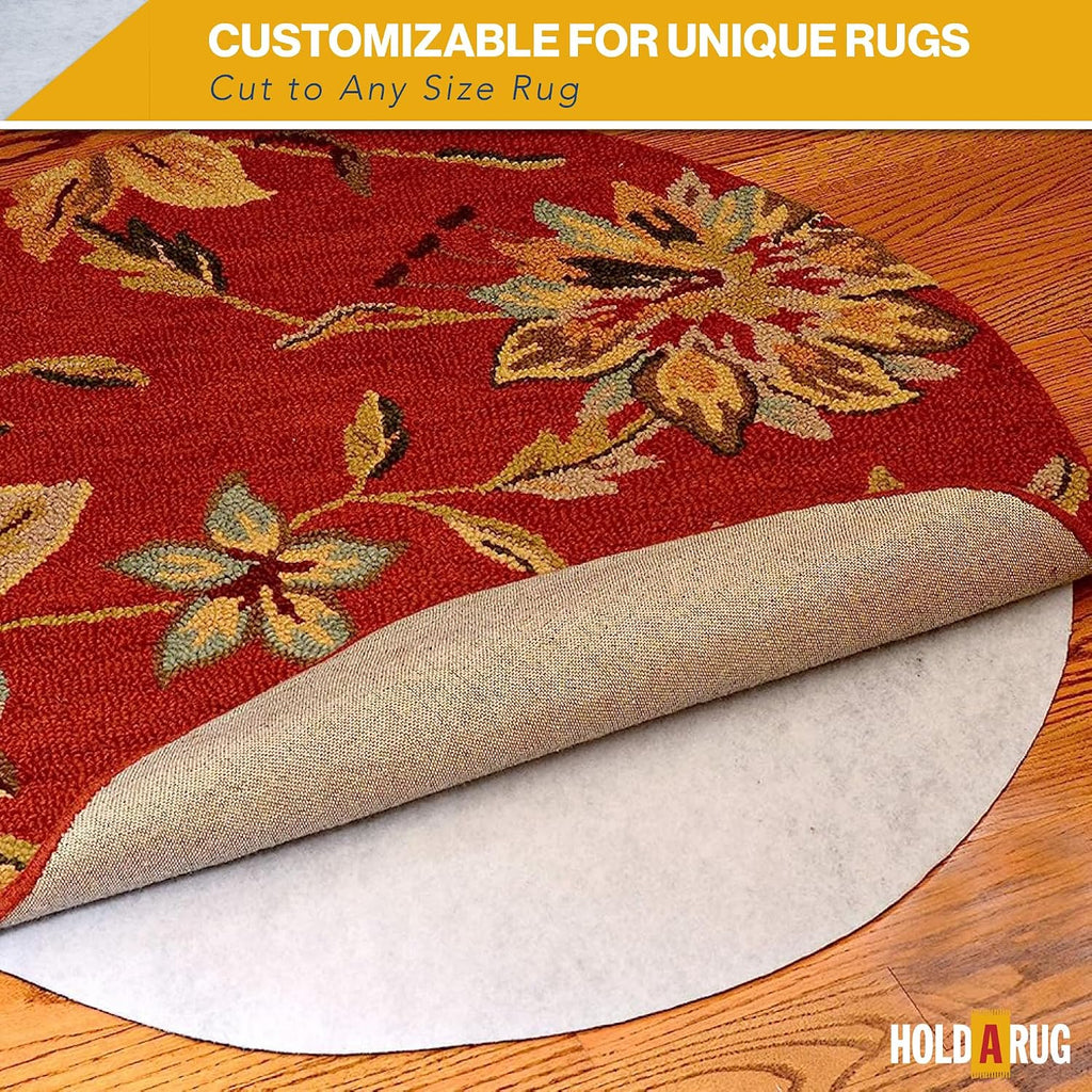 8' x 10' - Non-Slip Rug Pad, Non Skid Pads for Hardwood, Vinyl, Tile, Laminate Floors, Keep Area Rugs