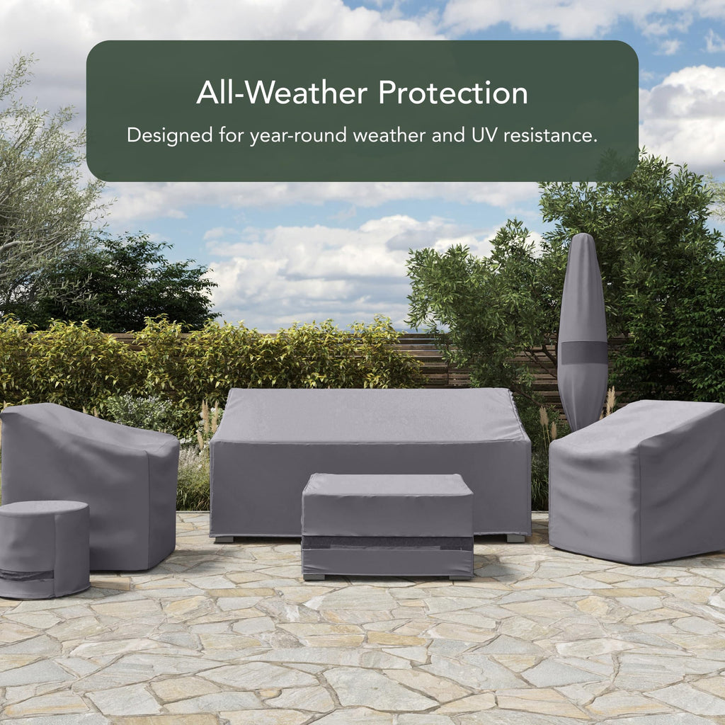Elite Outdoor Ottoman Cover - 48"W x 28"L x 18"H - Weatherproof