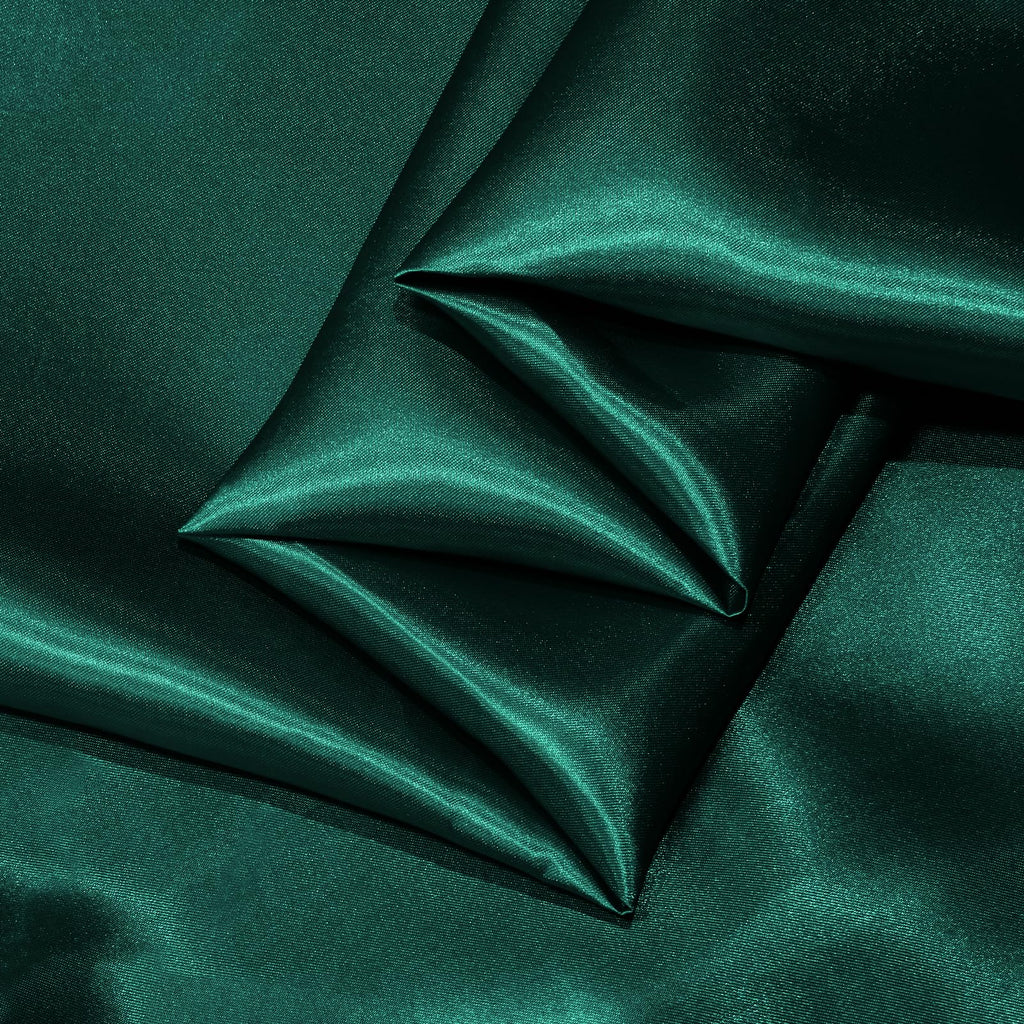 3 Yard Hunter Green Satin Fabric 63" Wide