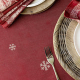 Engineered Jacquard Heavyweight Fabric Table Cloth, Holiday, Winter, and Christmas Tablecloth (Chris