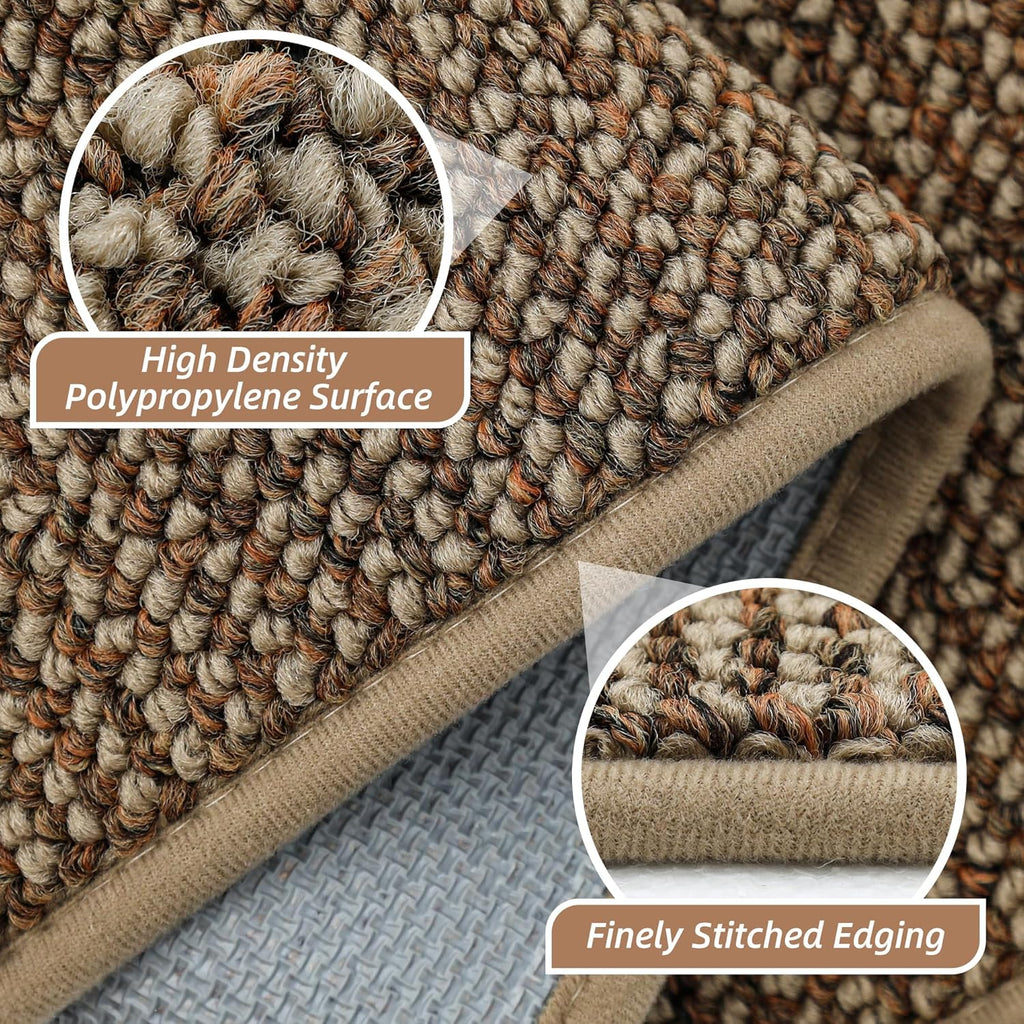Hallway Runner Rugs 2x6, Hallway Rug Non-Slip Washable, Taupe | (Rolled-Up NO Creases) Runner Rug Absorbent Stain