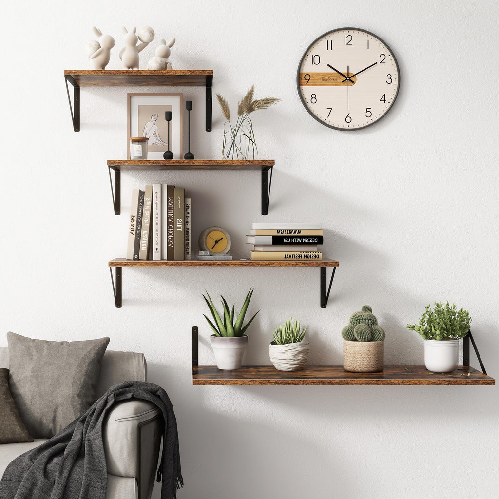 20 Inch Floating Shelves, Deep Wall Shelves, 20 x 10 Floating Shelf, Farmhouse Floating Shelves Decor Storage