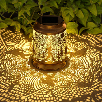 Bigfoot Outdoor Garden Solar Lantern Sasquatch Decorative Hanging Decor