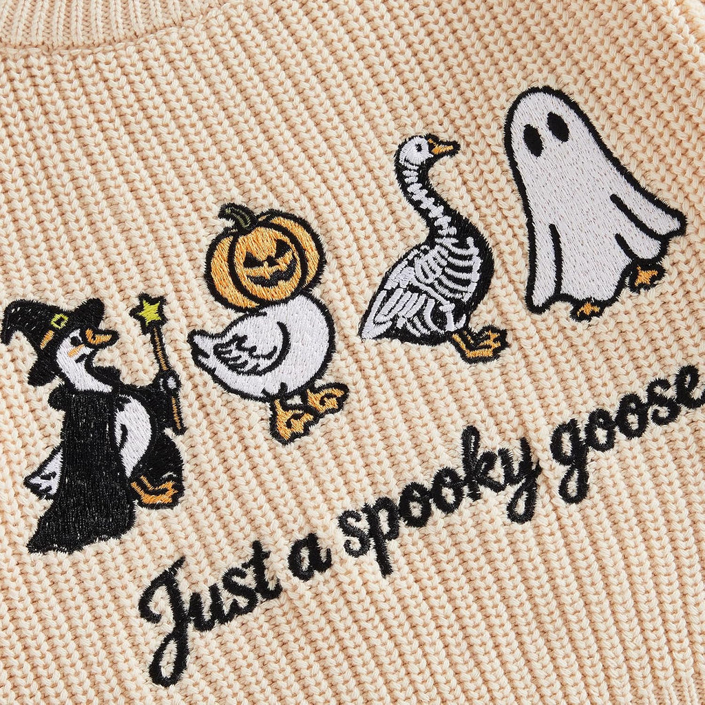 Toddler Baby Boy Girl Goose Sweater Long Sleeve Just A Goose Fall Knitwear