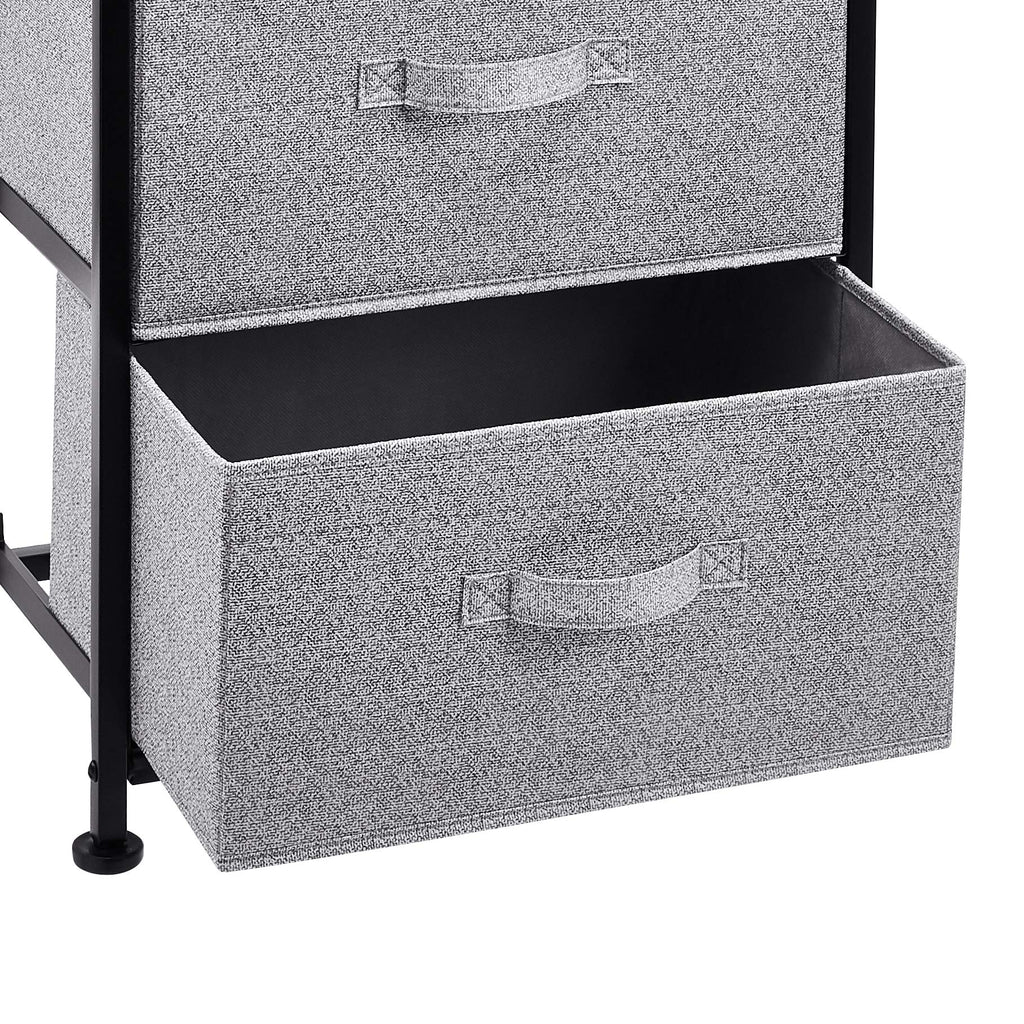 Fabric 4-Drawer Storage Organizer Unit Closet, Black
