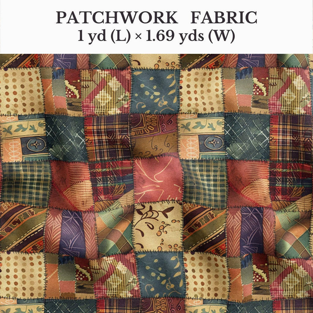 100% Cotton Fabric by the Yard - Turkish Quality Quilting & Sewing Fabric, 1 Yard x 1.69 Yards Wide, Patchwork Cotton