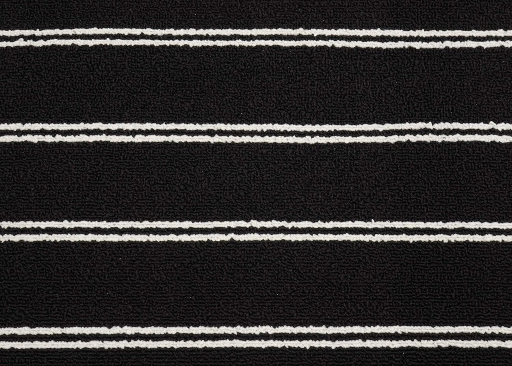 Avery Striped Black/ White Rug Non-Slip, Soft, Stain-Resistant Ideal s & Hallways, Stylish & Durable For