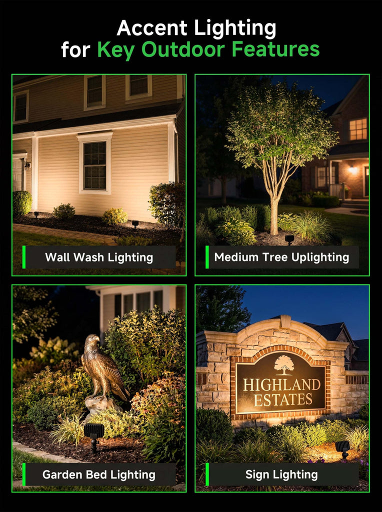 Low Voltage Landscape Flood Light, 12W 12V, 3000K Black, 1 Pack