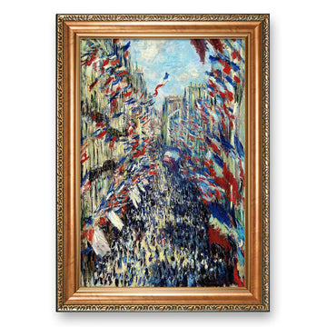 The Rue Montorgueil in Paris (30 June 1878) by Claude Monet