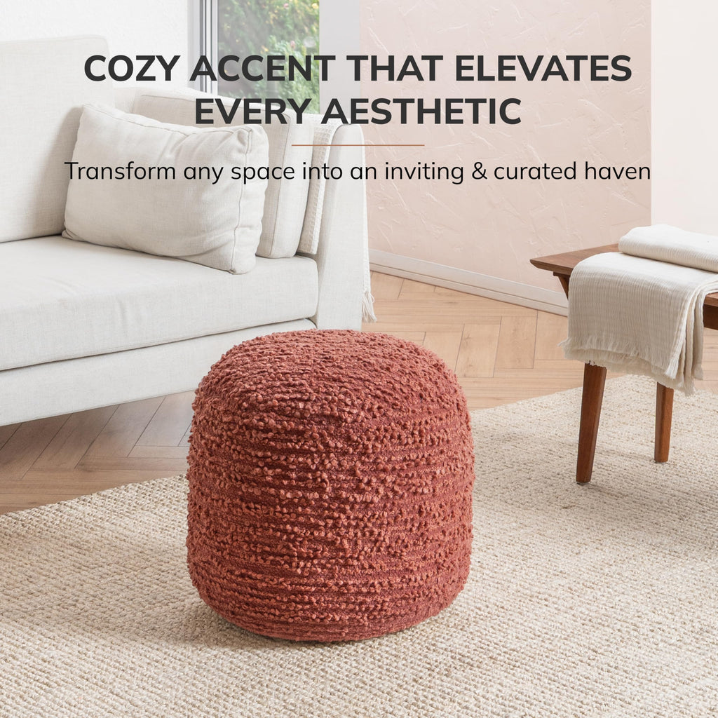 17" H x 22" W Handmade Pouf Ottoman & Couch