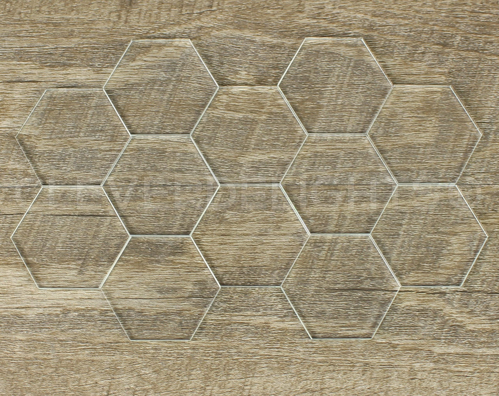 2" Hexagon Glass Tiles - 50 Pack - Clear