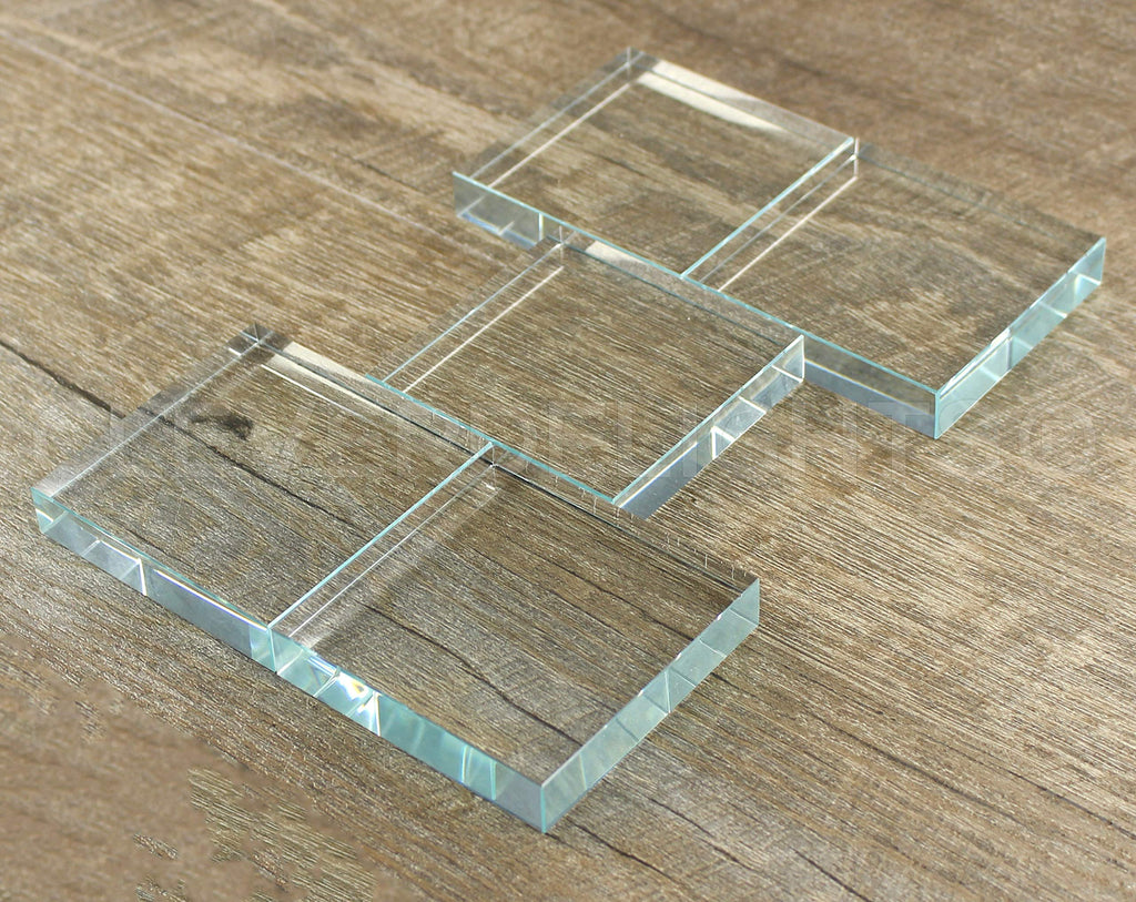 3" Square Glass Tiles - 5 Pack