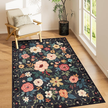 3x5 Area Rug, Floral Rugs