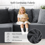 80" Cloud Modular Sectional Sofa with L-Shaped, Boneless Couches for Living Room