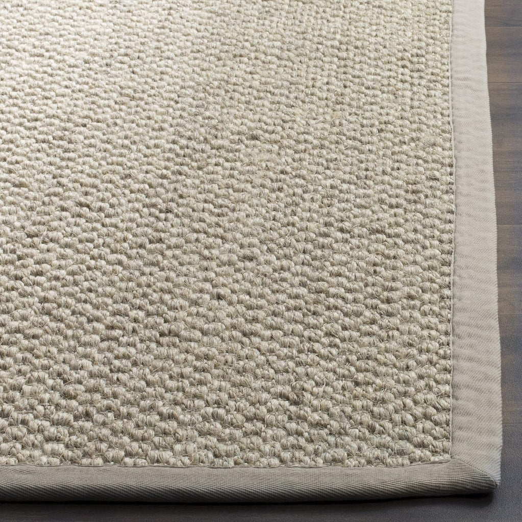 Area Rug 8x11 - Natural Fiber Collection - Large - Marble, Sisal, Woven Design with Border (NF525C)