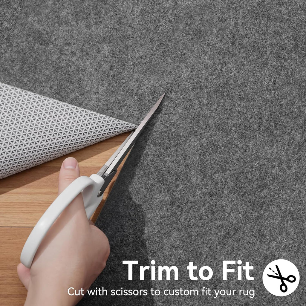 8'x10' Non‐Slip Rug Pad, 1/8" Thick Cushioned - Set of 80