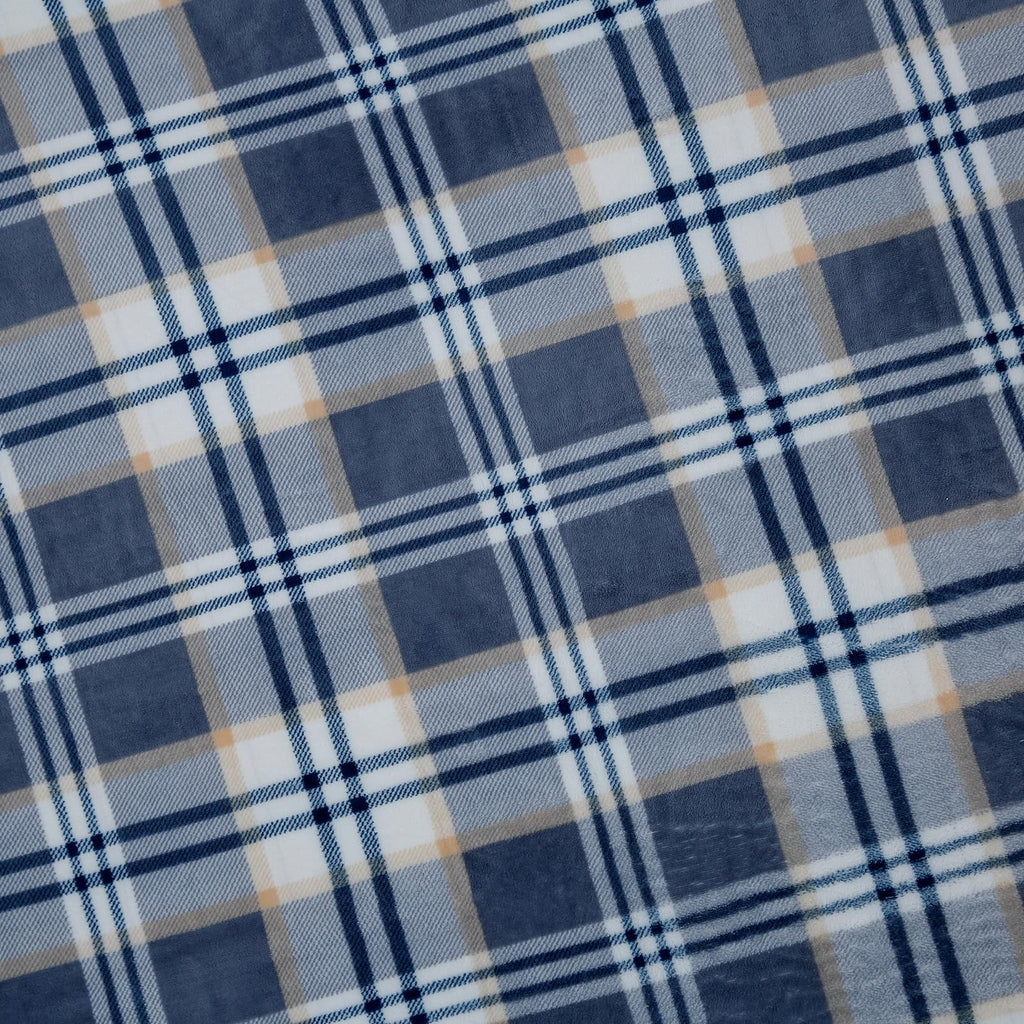 Sherpa Blanket Twin Plaid Thick Bed Blanket, 60"*80" Super Soft Flannel Fuzzy Fleece Reversible Velvet Plush Warm