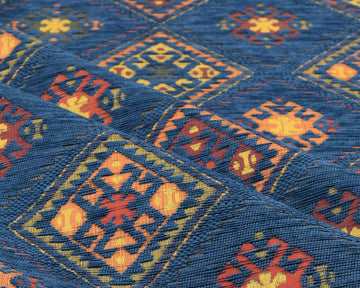 Kilim Pattern Upholstery Fabric Kilim Bohemian Boho Tapestry Tribal Southwestern Turkish Persian Moroccan Mexican