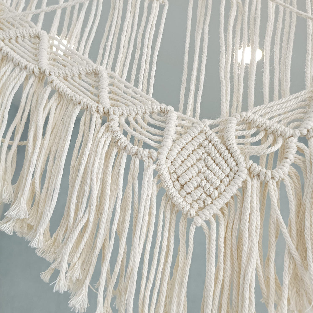 Large Macrame Wedding Backdrop(71" W x 86" L) for Arbor/Arch Bohemian Wall Hanging Decor Boho Doorway/Window Curtains