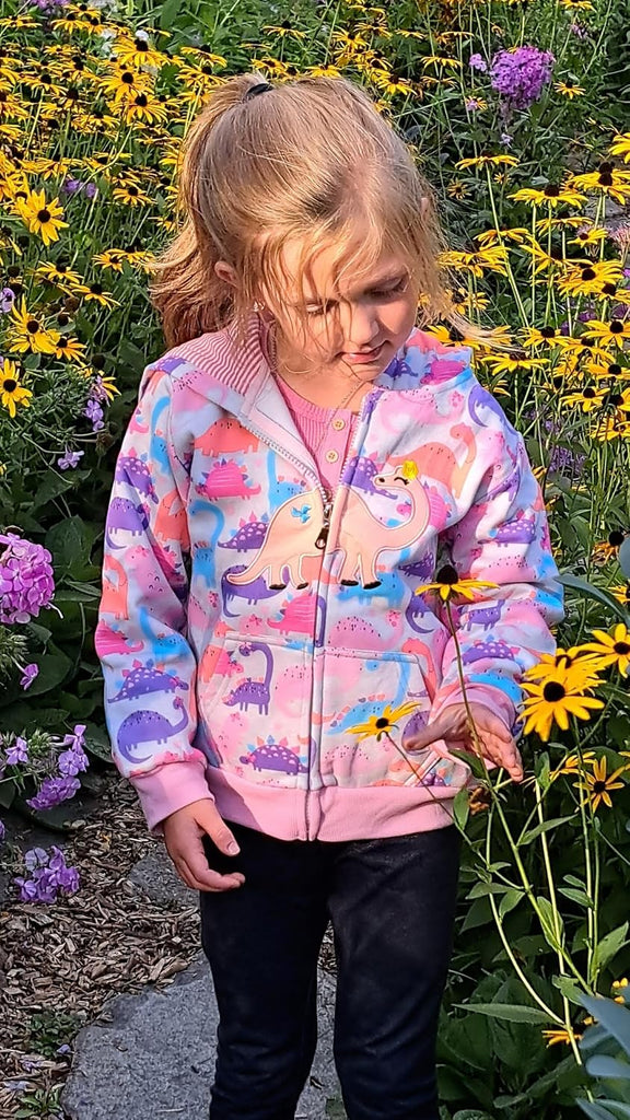 Toddler Girls Fleece Jackets Cotton Unicorn Hoodie Sweatshirt Fall Winter Zipper Coat Warm Hooded Sweater