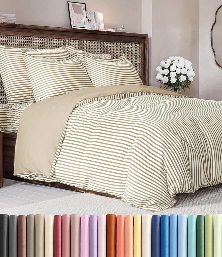 Duvet Cover Queen Set - Extra Soft Queen Duvet Cover 90 90 with 2 Pillow Shams - Hotel Luxury Easy Care & Fade Free