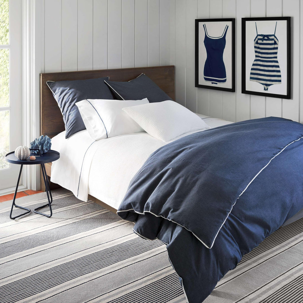 Bubble White Solid Cotton Matelasse Sham