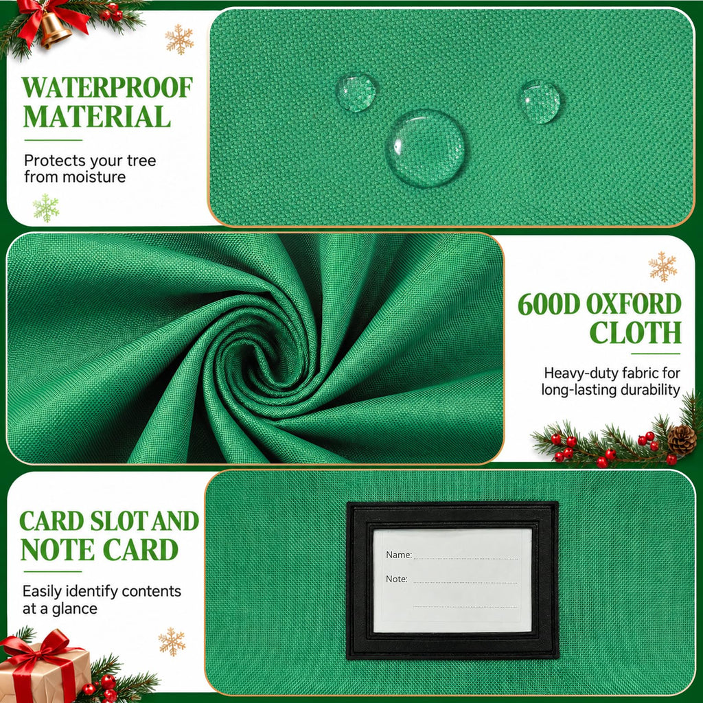 Christmas Tree Storage Bag 7.5 FT, 600D Oxford Tree Storage Box