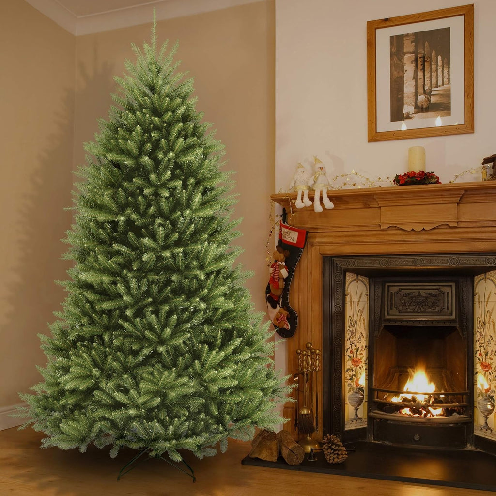 Tree Company 7.5ft Unlit Dunhill Fir Artificial Christmas Tree | 2,514 Tips, Includes Stand, Green