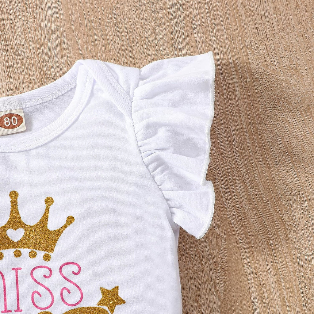 Baby Girl 1st Birthday Cake Smash Outfit Toddler Girl Frist Birthday Tutu Dress with Headband Clothes Set