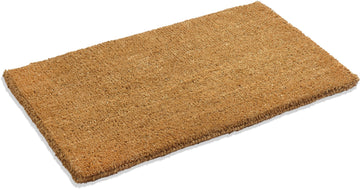 1" Thick Natural Woven Coco Coir Doormat, 36" x 60", Heavy-Duty Coconut Fiber Scraper Mat for Front Door, Entryway &