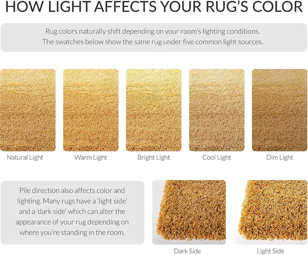 Hudson Shag Square Rug 4', Plush Gold SGH220D