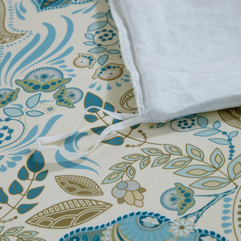 Vintage Classic Rural Paisley Flower 3Pcs Duvet Cover Set
