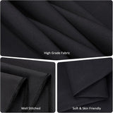 8 Packs Black Tablecloths 60x126 Inch Rectangular Table Cloths for 8 Foot Rectangle Tables, Wrinkle 