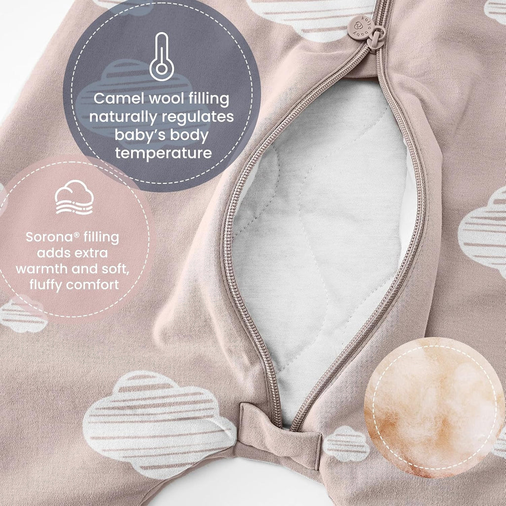 Unisex Toddler Sleep Sack with Feet, 2.5 Tog Baby Winter Sleep Sack Long Sleeve Gifts for Boys & Girls