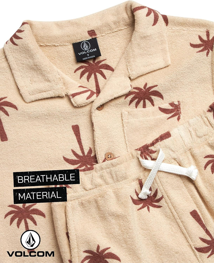 Toddler Boys French Terry Button-Down Shirt & Shorts Set ( -7)