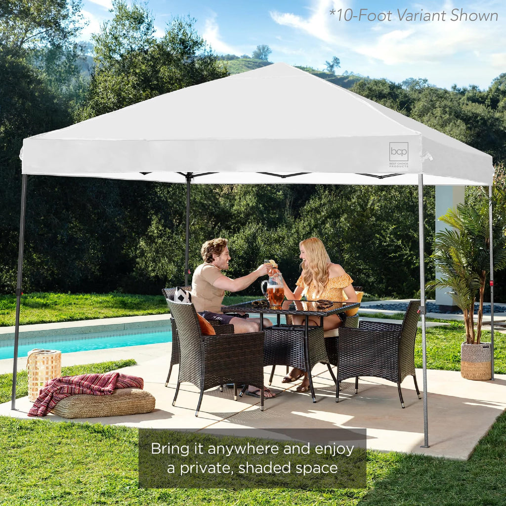 8x8 Pop Up Canopy Tent, EZ Setup, Olive Green