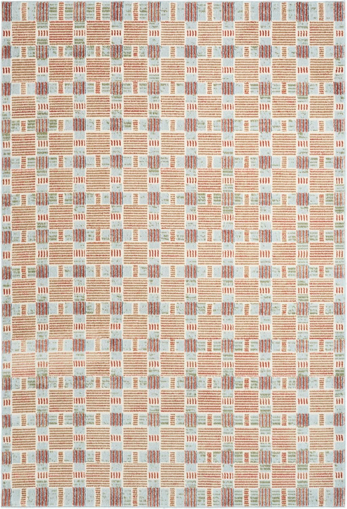 Home Nordic Rust Multicolor Area Rug - Easy Clean, Non Shedding, Bed Room, Living Room, Dining Room, Kitchen