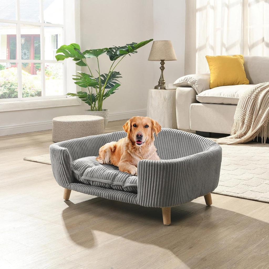 Elevated Dog Bed Frame for Small Dogs 30.25" x 21.75" x 14" Gray
