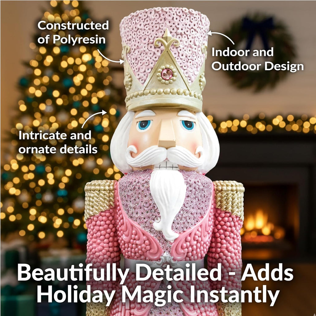 Kenneth the Princely 3ft Nutcracker Statue, Christmas Decoration