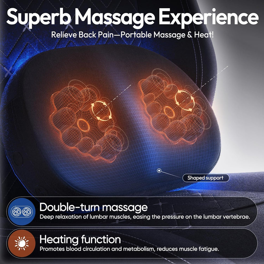 Gaming Chair with Heated Massage Lumbar Support,Big and Tall Fabric Gaming Chairs for Adults with Footrest, Ergonomic