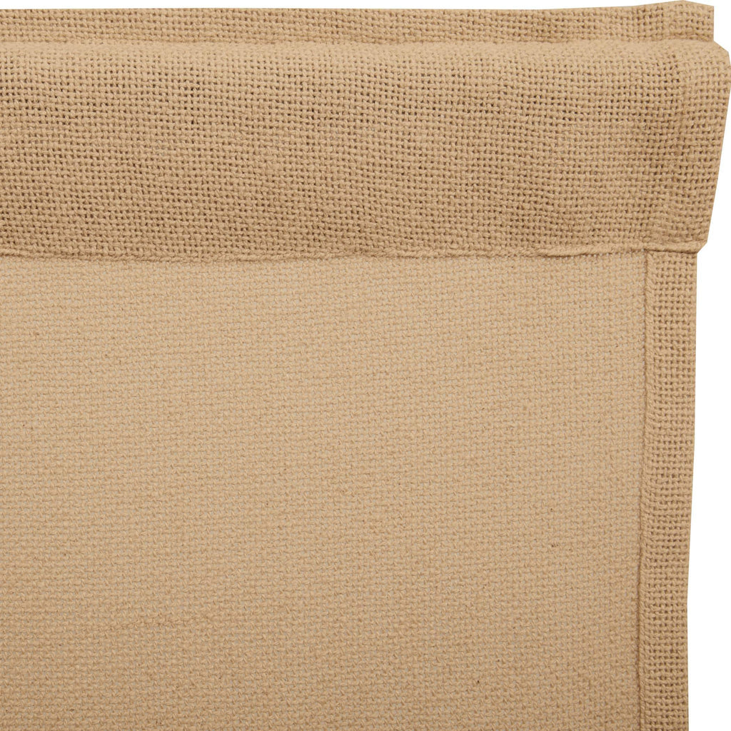 Burlap Natural Window Valance, Tan, 16x72