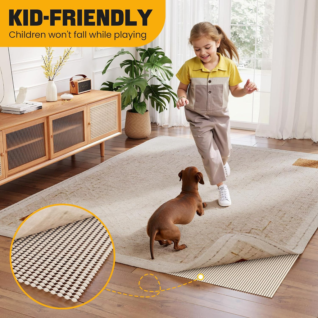 Non-Slip Rug Pad Gripper 2x8 Ft - Set of 16