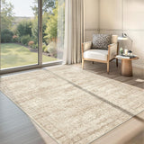 3x5 Washable Area Rug for Entryway, Soft Kitchen Rugs Non Slip for Dining Room, Vintage Abstract Liv