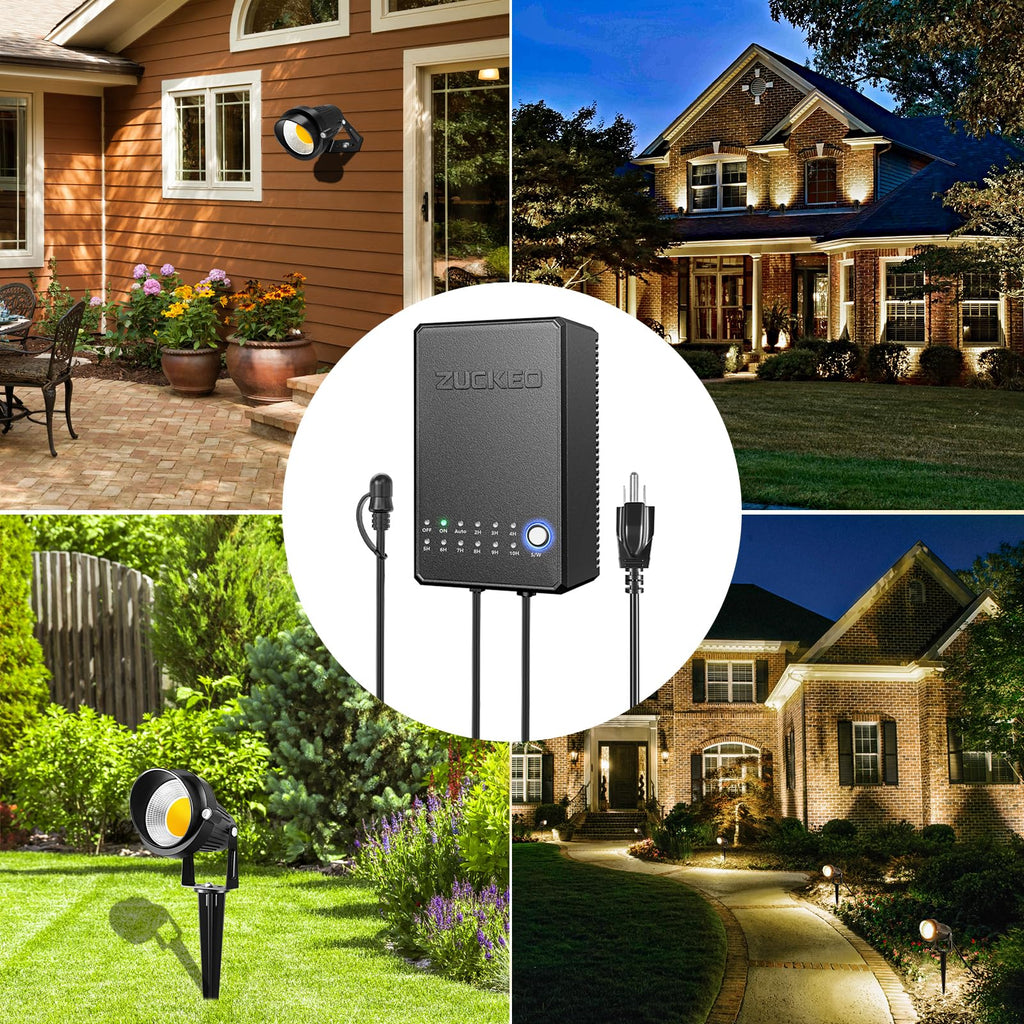 All-in-One Low Voltage Landscape Lighting Kit, 5W LED Landscape Lights with Transformer, 120FT Wire and Connectors