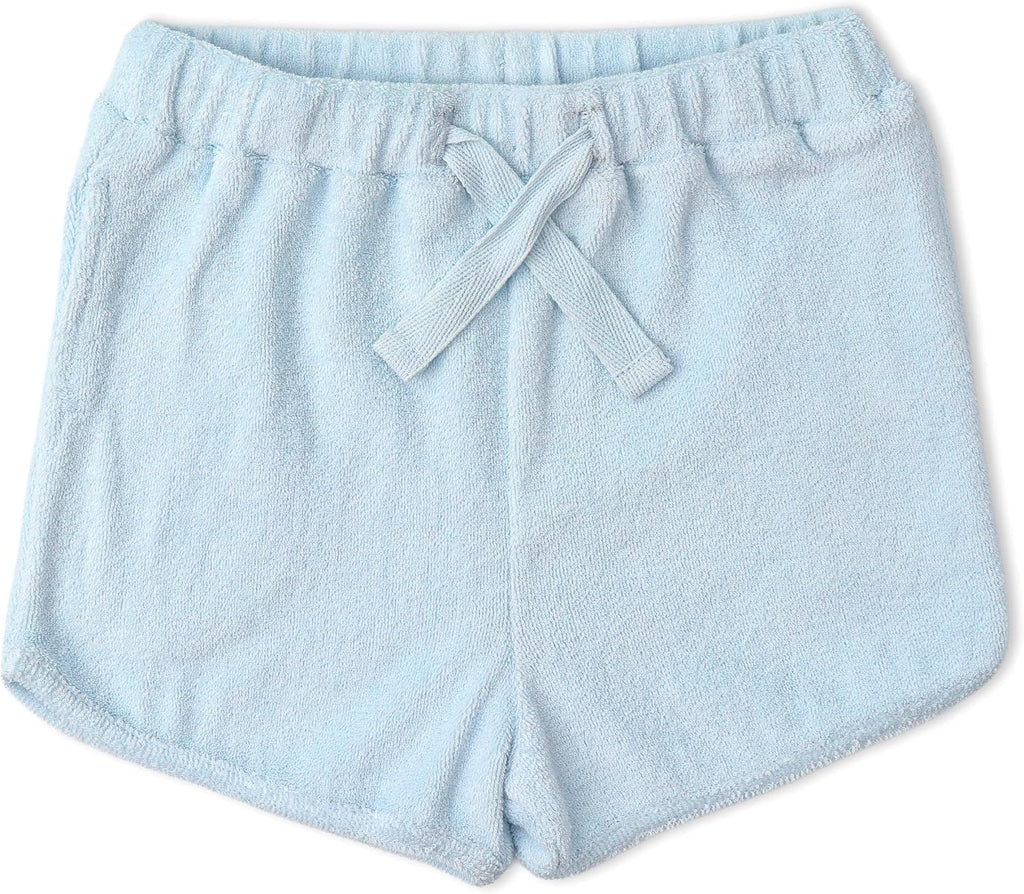 Certified Organic Cotton Spring Summer Top & Bottom Set for Baby & Kids- Light Blue, 18-24 Months